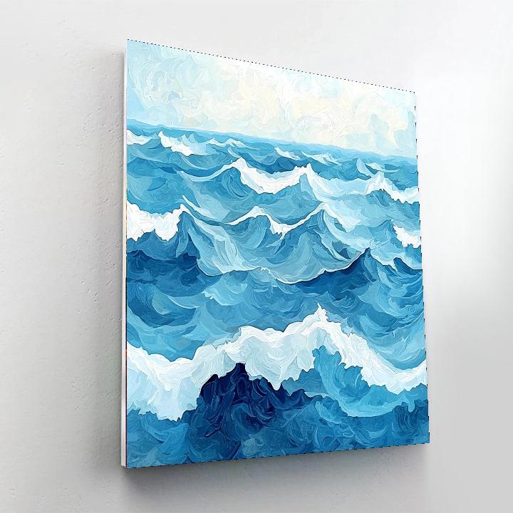 Nandalal Bose Inspired Graceful Waves  Paint By Numbers