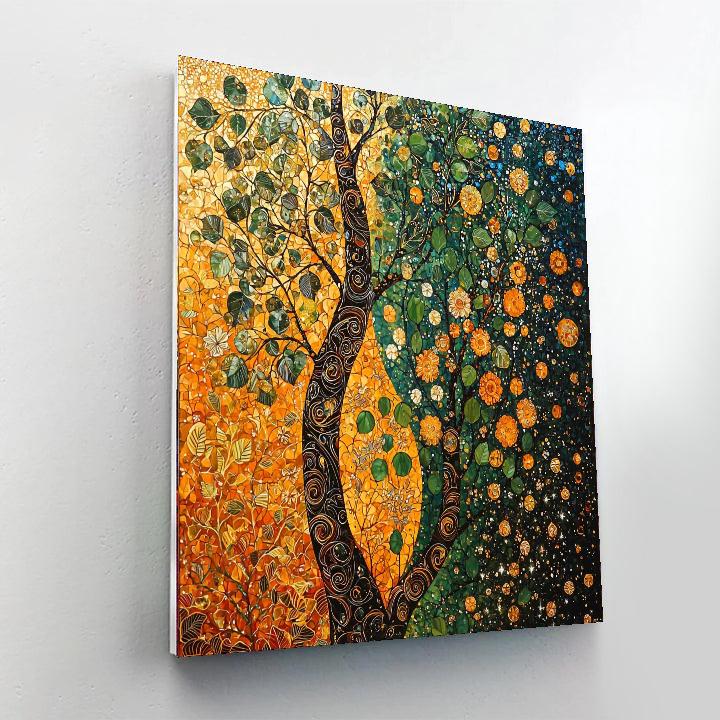 Gustav Klimt Inspired Harmonious Seasonal Shifts  Paint By Number