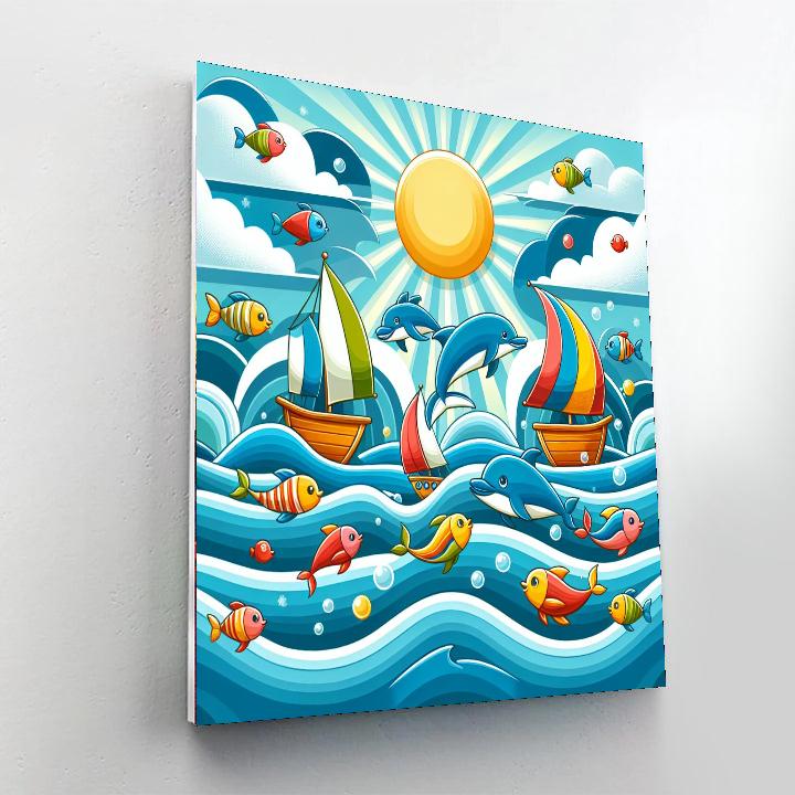 Sailing On Adventure Numbered Painting Kits