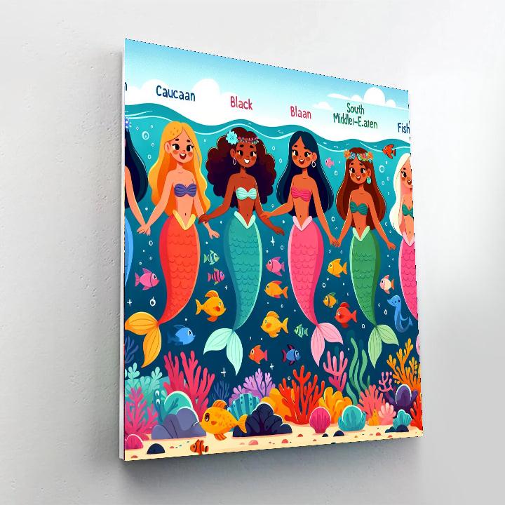 Mystical Mermaid Gathering Paint By Numbers