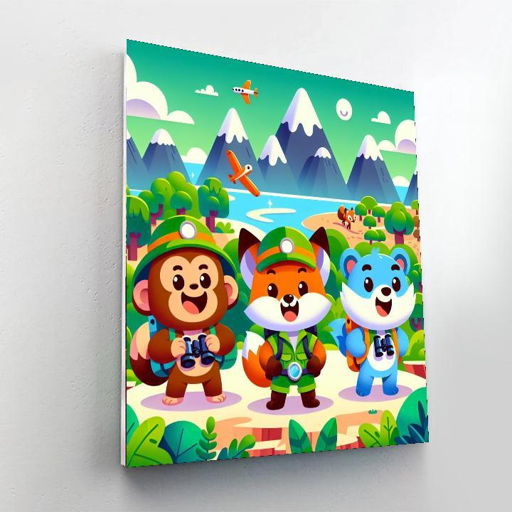 Animal Explorer Expedition Number Painting