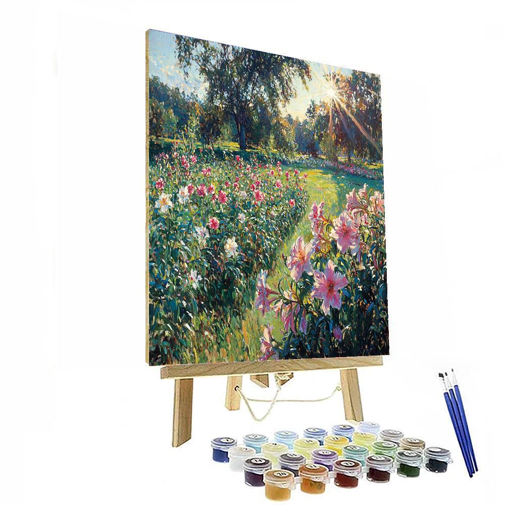John Singer Sargent Inspired Ethereal Sunlit Meadow  Paint By Numbers Kits