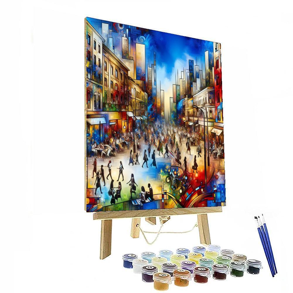 Lively City Vibes Numbered Painting Kits