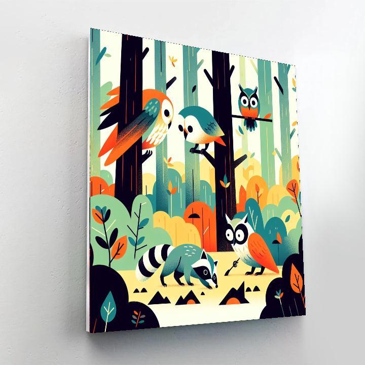 Mystery In The Forest Paint By Numbers