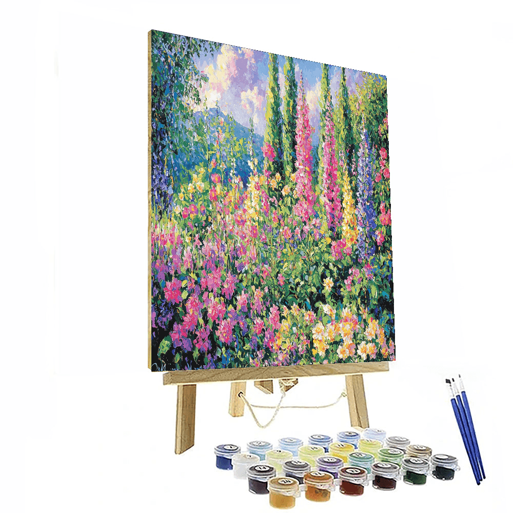 Claude Monet Inspired Dreamy Garden  Paint By Numbers
