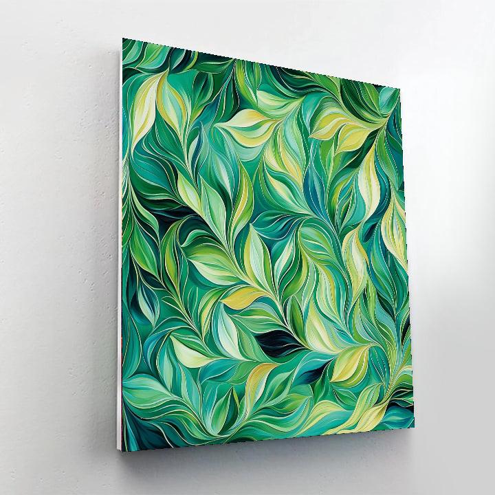 Alphonse Mucha Inspired Harmony Of Verdant Dreams  Painting Number Kit