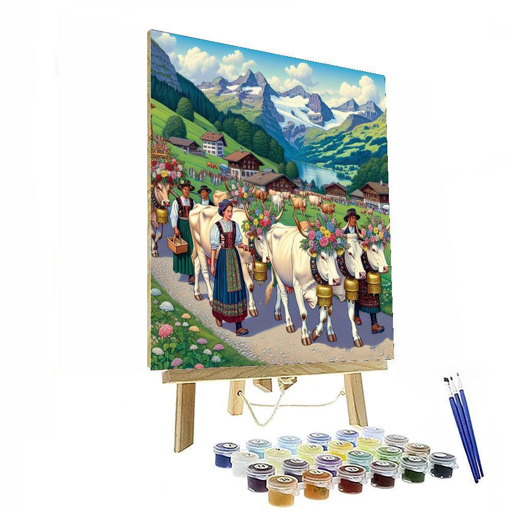 Alpabzug Festival - Switzerland Numbered Painting Kits