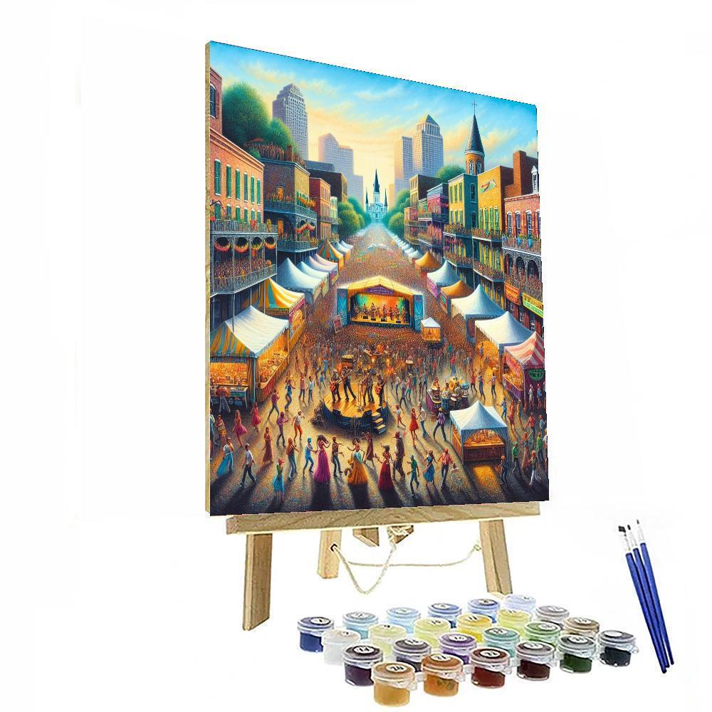 New Orleans Jazz And Heritage Festival - New Orleans Paint By Color