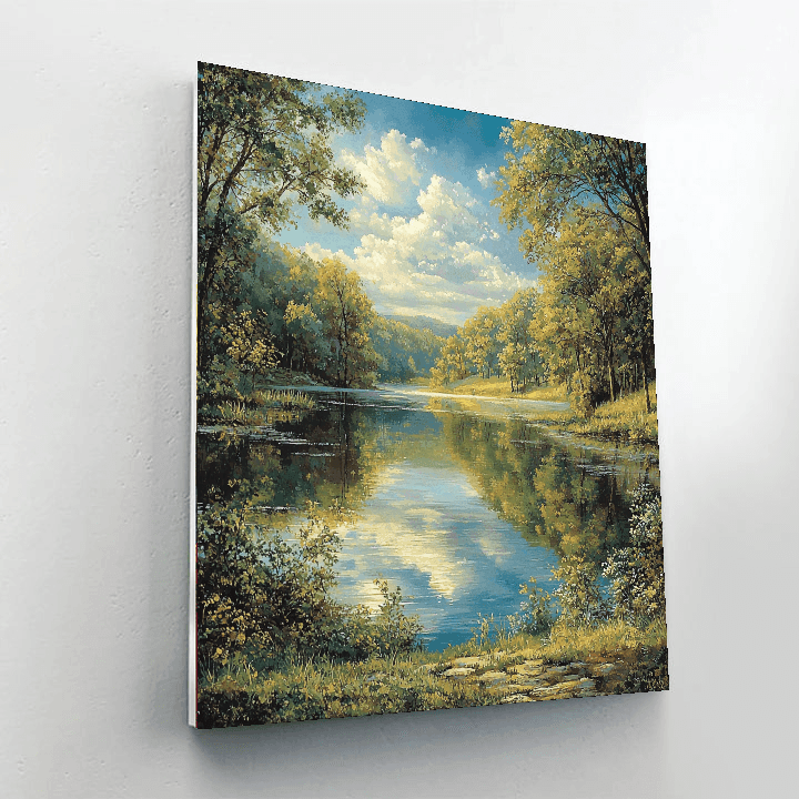 Thomas Kinkade Inspired Still Waters  Paint By Numbers Art
