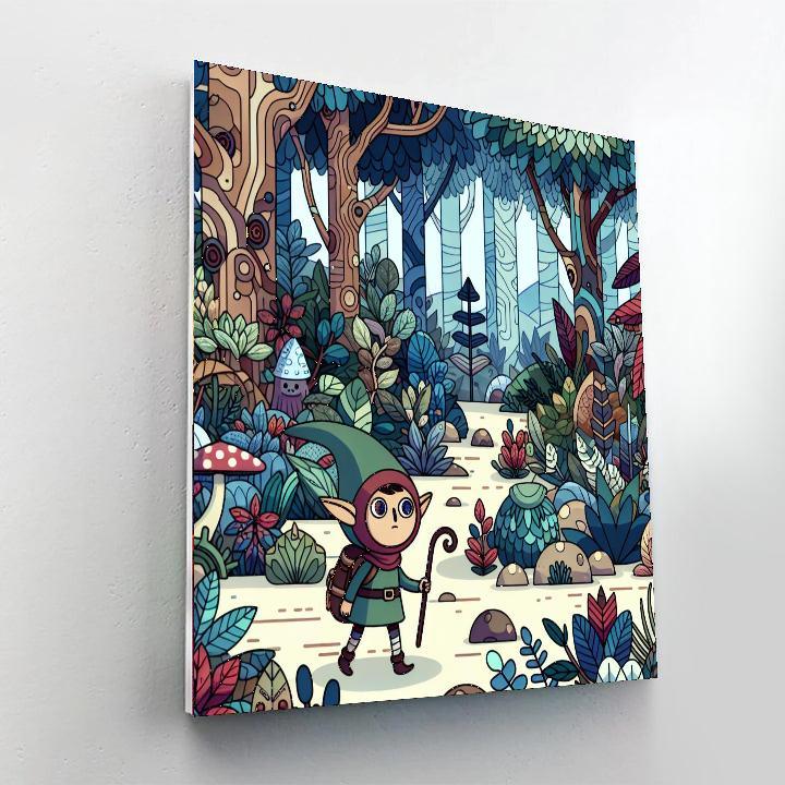 Enchanting Elf Expedition Painting By Numbers Kit