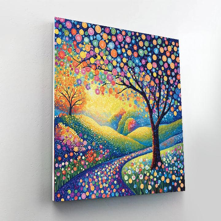 Georges Seurat Inspired Dreamscape Reverie  Numbered Painting Kits