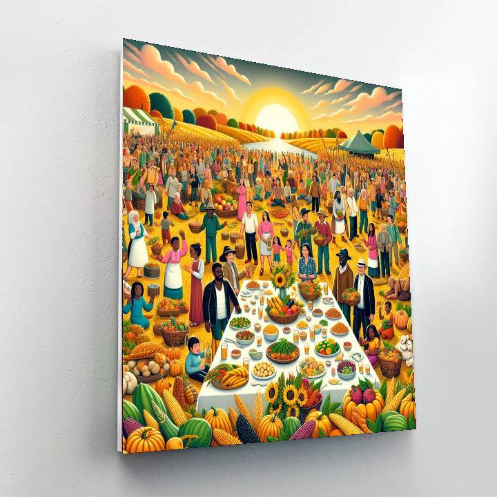 Joyous Harvest Festival Painting By Numbers Kit