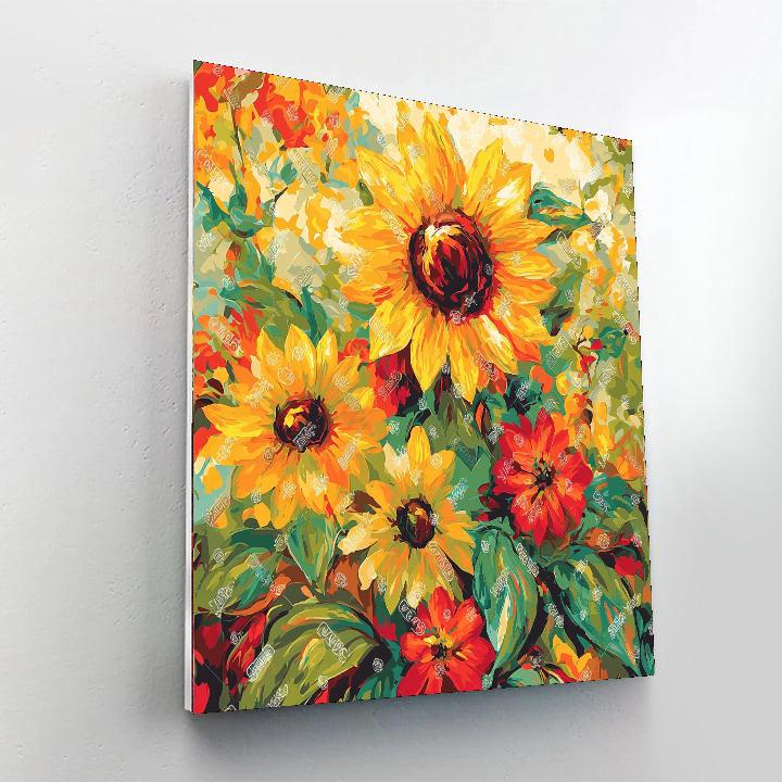 Vincent Van Gogh Inspired Lively Floral Harmony  Paint By Number