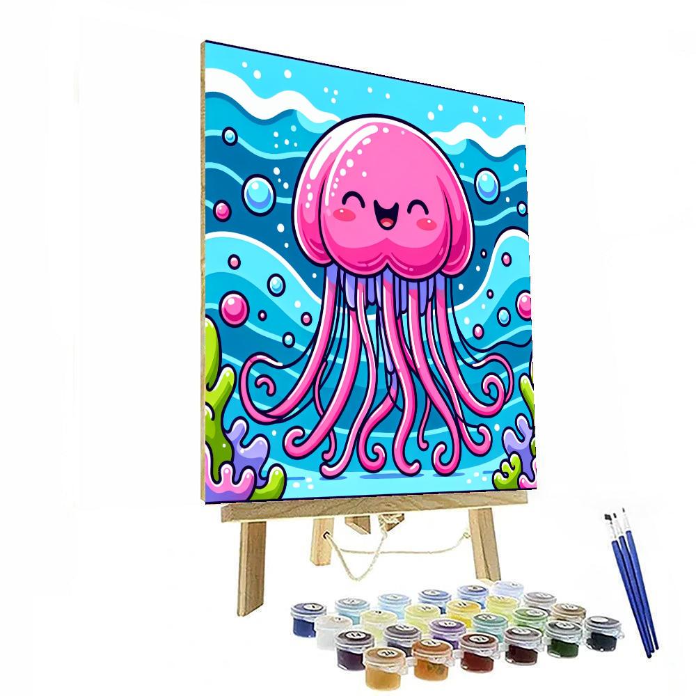 Jolly Jellfish DIY Paint By Numbers