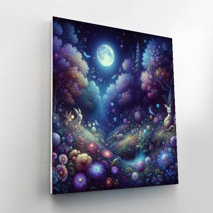 Enchanted Garden Night DIY Paint By Numbers