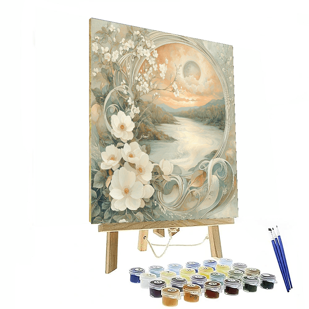 Alphonse Mucha Inspired Dance Of The Elements  Paint By Numbers