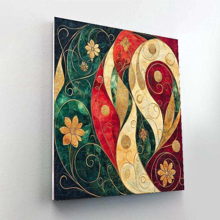 Gustav Klimt Inspired Abstract Connections  DIY Paint By Numbers