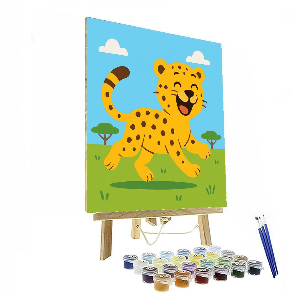 Laughing Cheetah Painting By Numbers Kit