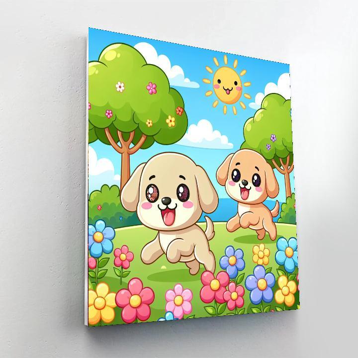 Puppy Pals Numbered Painting Kits