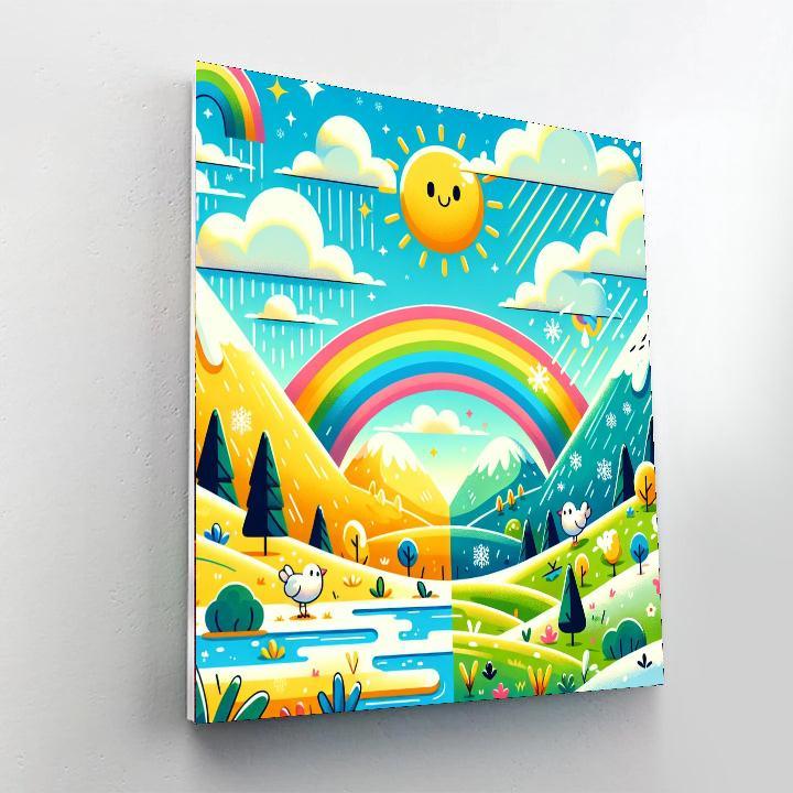 Whimsical Weather Wonderland Paint By Number