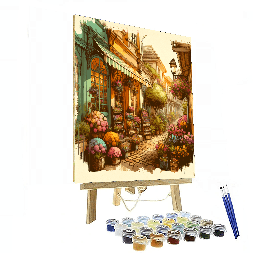 Charming Old Town Alleyway Paint By Numbers Art