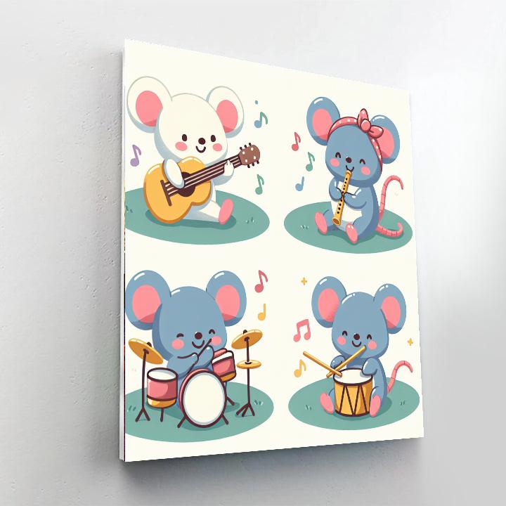 Merry Mice Band Numbered Painting Kits