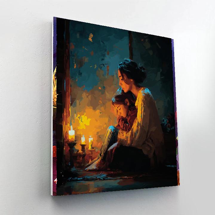 Candlelit Love Number Painting