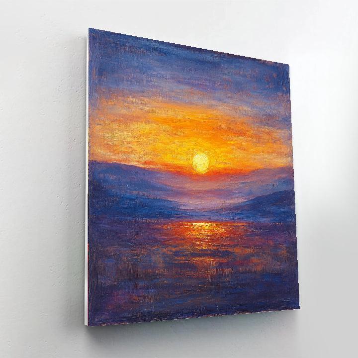 J.M.W. Turner Inspired Sunset Horizon  Paint By Numbers Kits