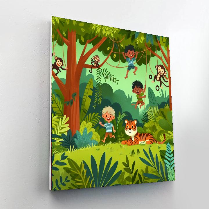 Wild Jungle Rumble Number Painting