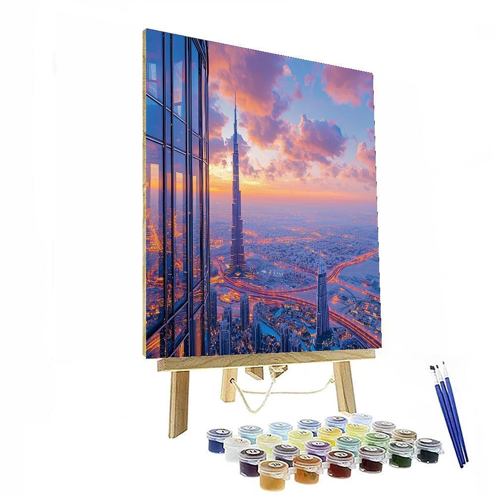 Burj Khalifa Observation Deck Painting Number Kit