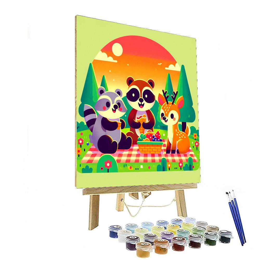 Wacky Wildlife Painting Number Kit