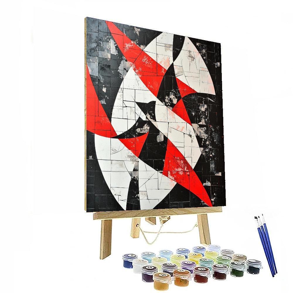 Banksy Inspired Shattered Illusions  Paint By Number