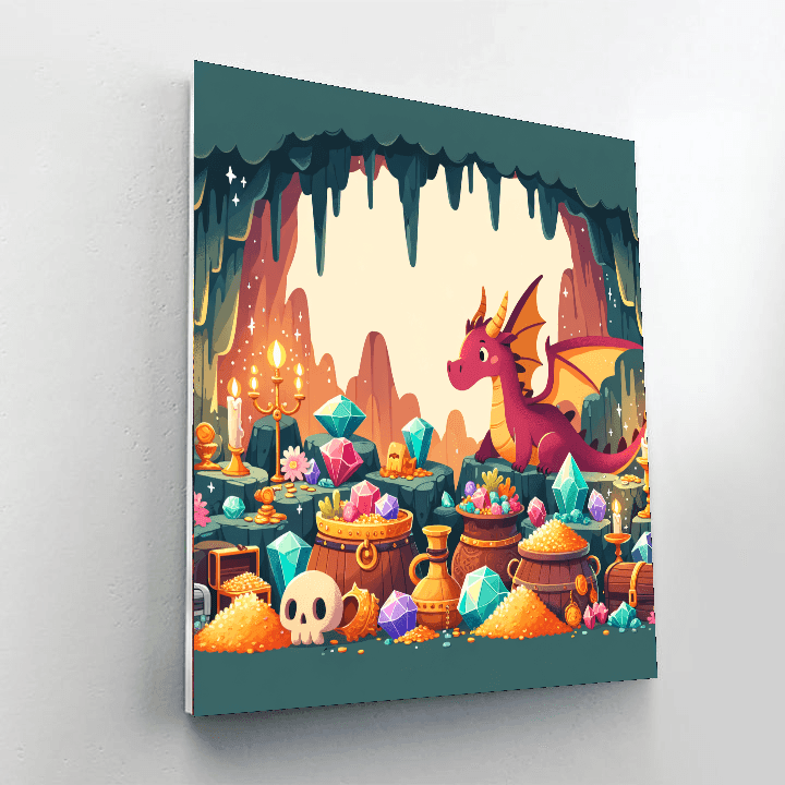 Enchanted Dragon’s Den Paint By Color