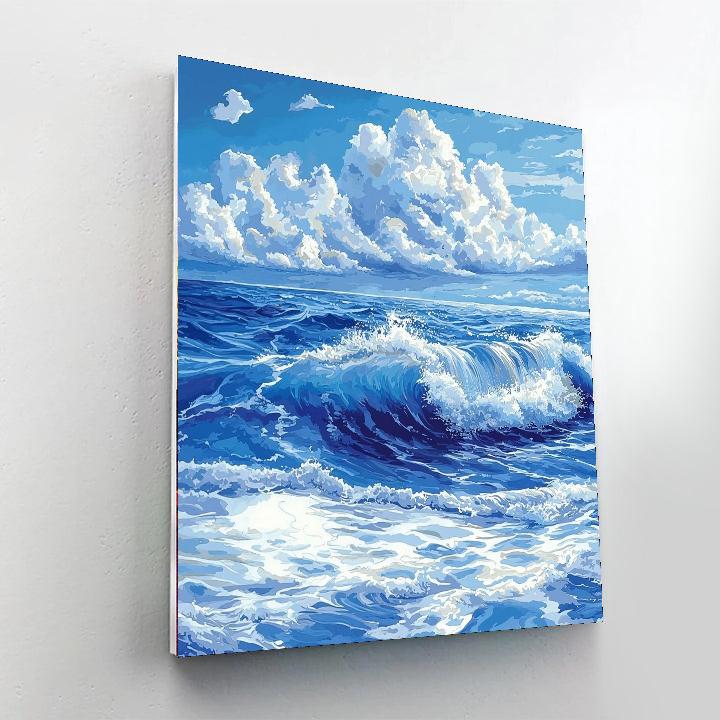 Michelangelo Inspired Ocean's Grace  Paint By Color