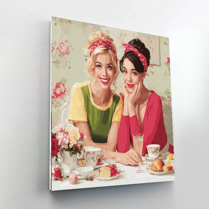 Cherished Moments Of Tea Time DIY Paint By Numbers