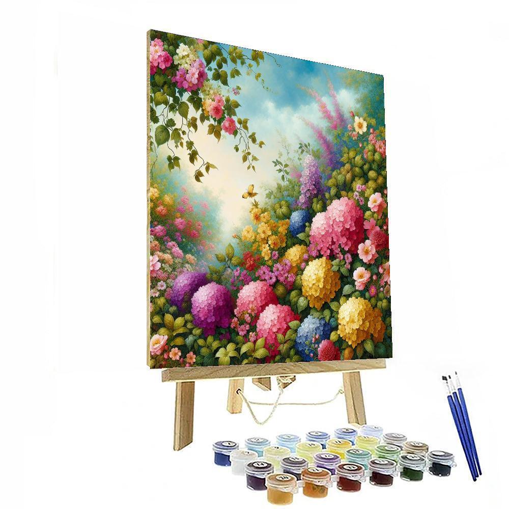 Dreamy Floral Garden DIY Paint By Numbers