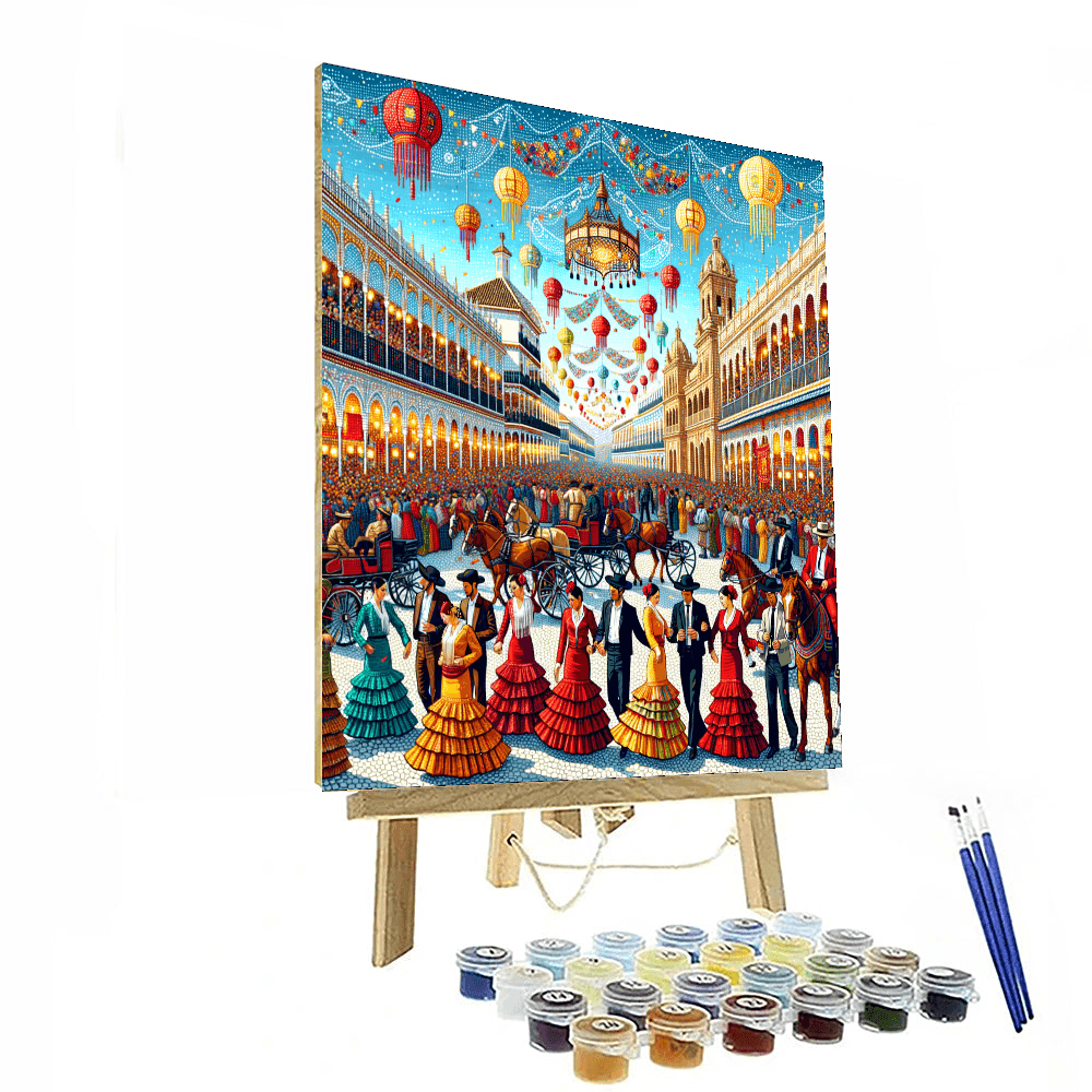 Feria De Abril - Seville Painting By Numbers Kit