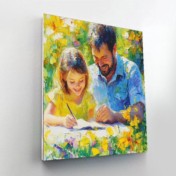 Mom's Loving Hands Paint By Color