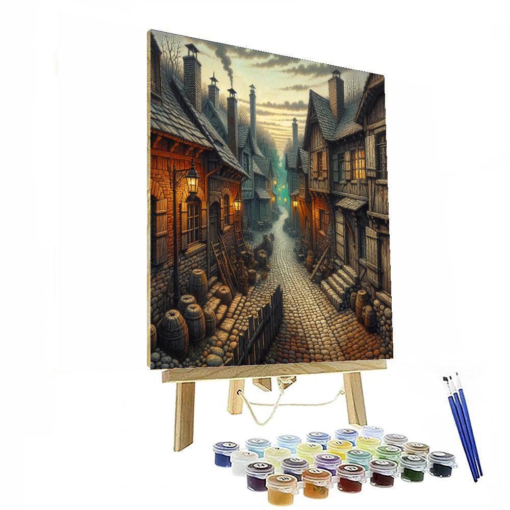 Enchanted Medieval Town - DIY Painting By Numbers Kit – Artistry Rack