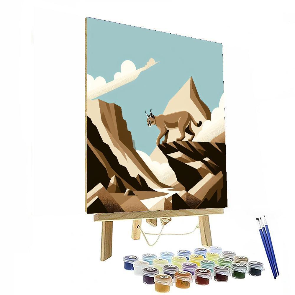 Curious Caracal Climb Paint By Color