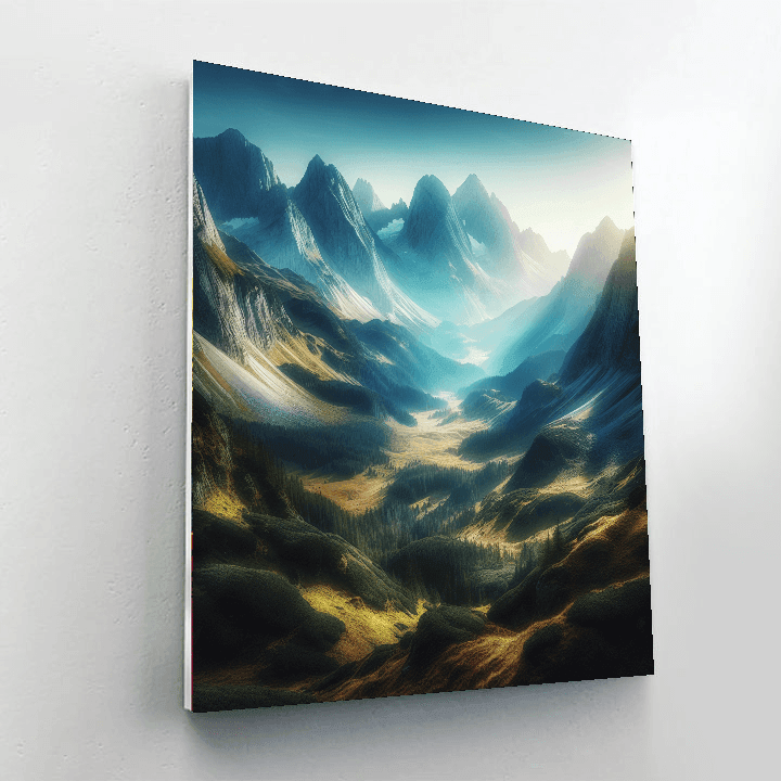 Majestic Peaks And Valleys Painting By Numbers Kit