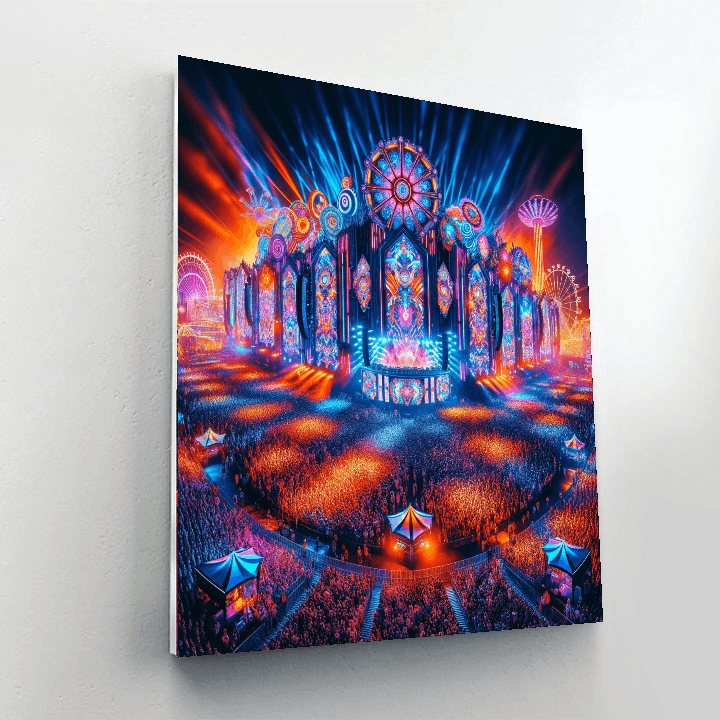 Electric Daisy Carnival - Usa Paint By Color