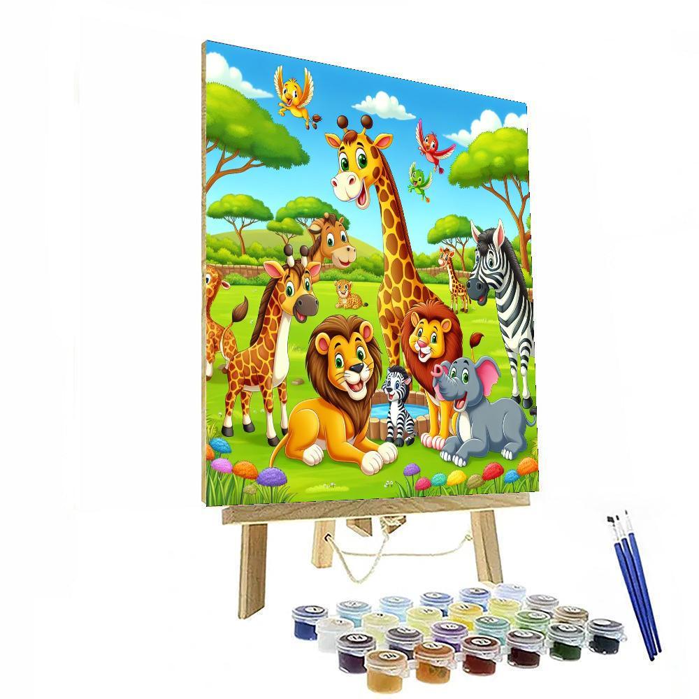 Charming Wildlife Park Paint By Numbers Kits
