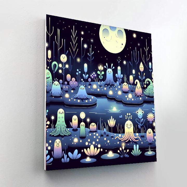 Magical Moonlit Marsh Paint By Color