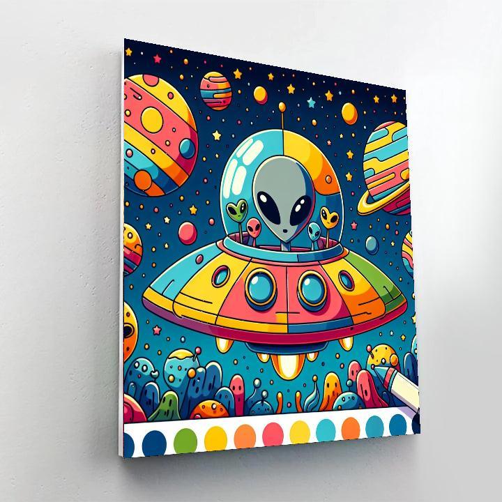 Mysterious Space Exploration Paint By Color