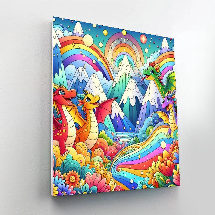 Magical Adventures With Dragons Numbered Painting Kits