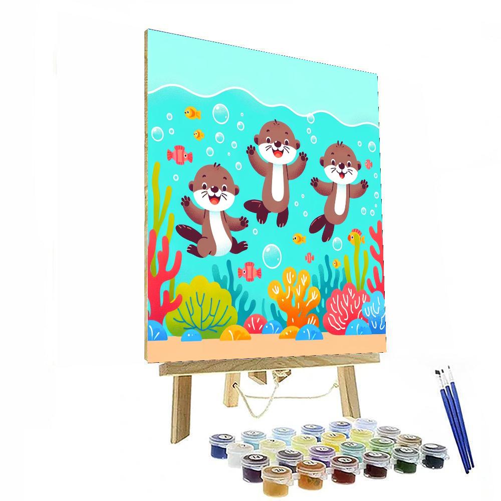 Oceanic Otter Odyssey Painting Number Kit