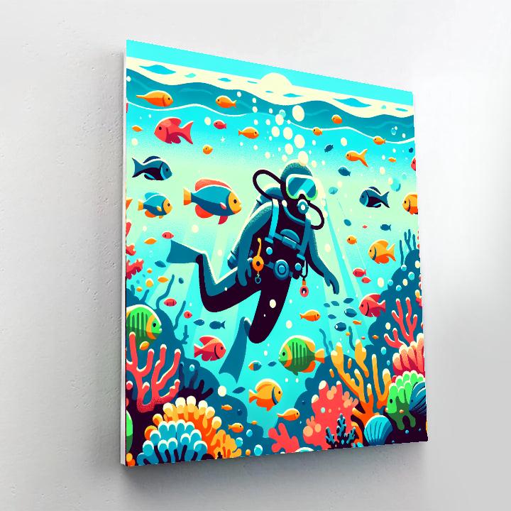 Undersea Adventure Awaits Painting By Numbers Kit