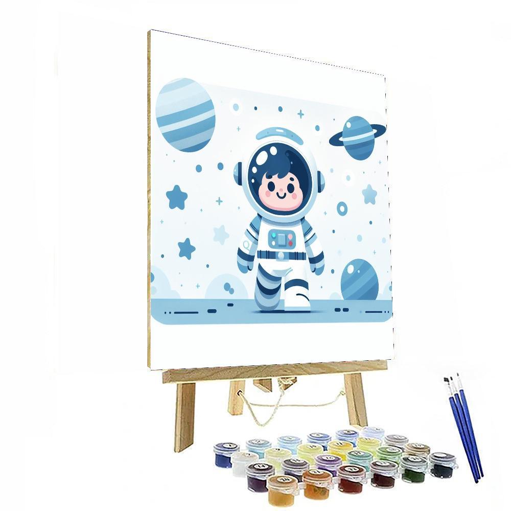 Courageous Astronaut Journey Paint By Number