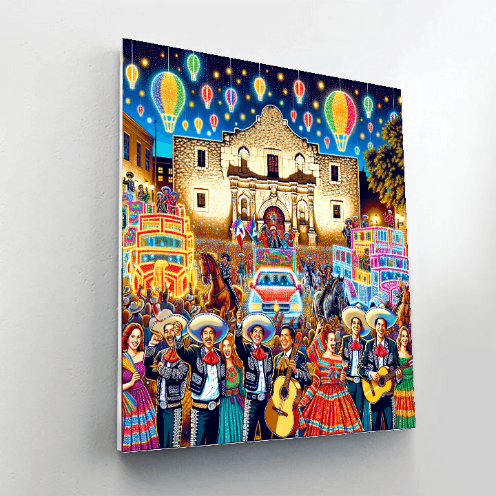 Fiesta San Antonio - San Antonio Painting By Numbers Kit